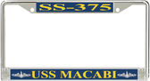 USS Macabi SS-375 License Plate Frame