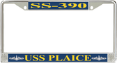 USS Plaice SS-390 License Plate Frame