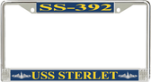 USS Sterlet SS-392 License Plate Frame