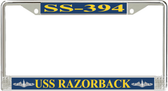 USS Razorback SS-394 License Plate Frame