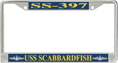 USS Scabbardfish SS-397 License Plate Frame