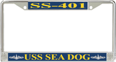 USS Sea Dog SS-401 License Plate Frame