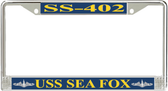 USS Sea Fox SS-402 License Plate Frame