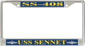 USS Sennet SS-408 License Plate Frame