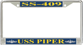 USS Piper SS-409 License Plate Frame