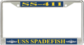USS Spadefish SS-411 License Plate Frame