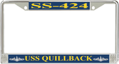 USS Quillback SS-424 License Plate Frame
