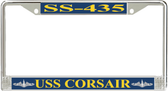 USS Corsair SS-435 License Plate Frame