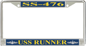 USS Runner SS-476 License Plate Frame
