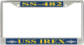 USS Irex SS-482 License Plate Frame