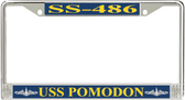 USS Pomodon SS-486 License Plate Frame