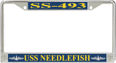 USS Needlefish SS-493 License Plate Frame