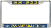 USS Amberjack SS-522 License Plate Frame