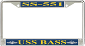 USS Bass SS-551 License Plate Frame