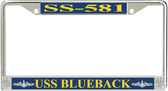 USS Blueback SS-581 License Plate Frame