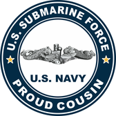 US Submarine Force Proud Cousin Decal