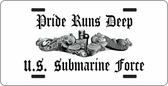Pride Runs Deep Submarine Auto Tag