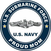 US Submarine Force Proud Mom Decal