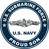 US Submarine Force Proud Son Decal