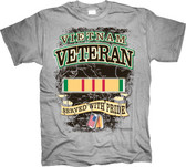 Vietnam Veteran Served with Pride T Shirt