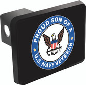 Proud Son of a U.S. Navy Veteran Trailer Hitch Cover