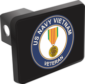 U.S. Navy Vietnam Veteran with Medal Hitch Cover