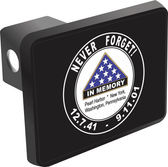 Pearl Harbor and 9/11 Never Forget Hitch Cover
