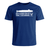 USS Flasher SSN-613 T-Shirt