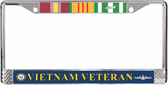 Submarine Vietnam Veteran 3-Ribbon Stack License Plate Frame