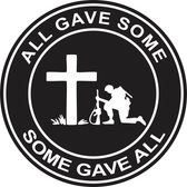 All Gave Some Fallen Soldier Memorial Round Decal