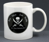 Unique 11 oz. mug with our DSFD submarine design. Without a doubt the most stylish submarine coffee mug in the fleet!