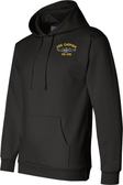USS Catfish SS-339 with Dolphins Embroidered Hoodie