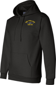 USS Pollack SSN-603 with Dolphins Embroidered Hoodie