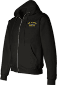 USS Alaska SSBN-732 with Dolphins Embroidered Zippered Hoodie