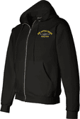 USS Baton Rouge SSN-689 with Dolphins Embroidered Zippered Hoodie