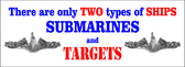 Two Types of Ships Bumper Sticker