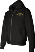 USS L Y Spear AS-36 with Dolphins Embroidered Zippered Hoodie