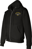 USS Marlin SST-2 with Dolphins Embroidered Zippered Hoodie