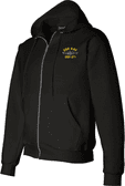 USS Ray SSR-271 with Dolphins Embroidered Zippered Hoodie