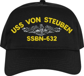 USS Von Steuben SSBN-632 with Dolphins Custom Embroidered Cap