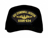 USS Stonewall Jackson SSBN-634 ( Gold Dolphins ) Submarine Officers Custom Embroidered Cap