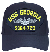 USS Georgia SSBN-729 Navy Blue Ball Cap Hat
