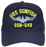 USS Sunfish SSN-649 Silver Dolphins Custom Embroidered Cap