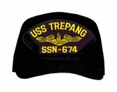 USS Trepang SSN-674 ( Gold Dolphins ) Custom Embroidered Submarine Officer Cap