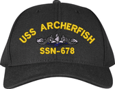 USS Archerfish SSN-678 ( Silver Dolphins ) Submarine Enlisted Embroidered Cap