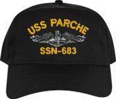 USS Parche SSN-683 Dolphins Embroidered Cap
