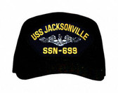 USS Jacksonville SSN-699 (Silver Dolphins) Submarine Enlisted Cap