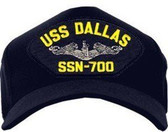 USS Dallas SSN-700 (Silver Dolphins) Submarine Enlisted Cap