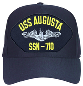 USS Augusta SSN-710 ( Silver Dolphins ) Custom Embroidered Submarine Enlisted Cap