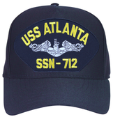 USS Atlanta SSN-712 ( Silver Dolphins ) Submarine Enlisted Custom Embroidered Cap